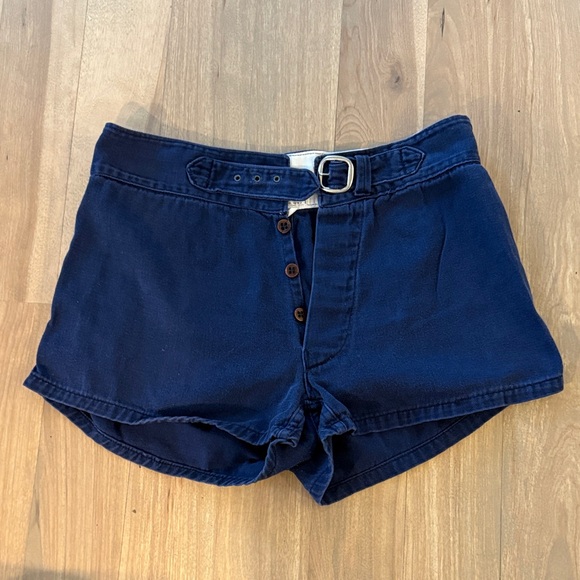 Powers Pants - Vintage Powers Brand Navy Blue Women's Shorts